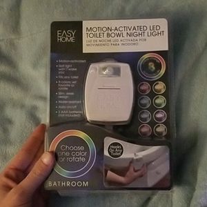 Motion activated toilet bowl light